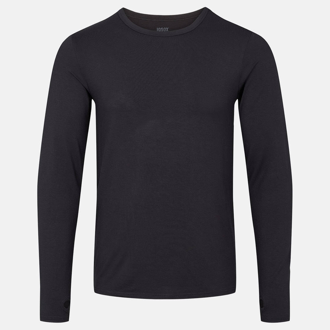 Langærmet bambus T-shirt