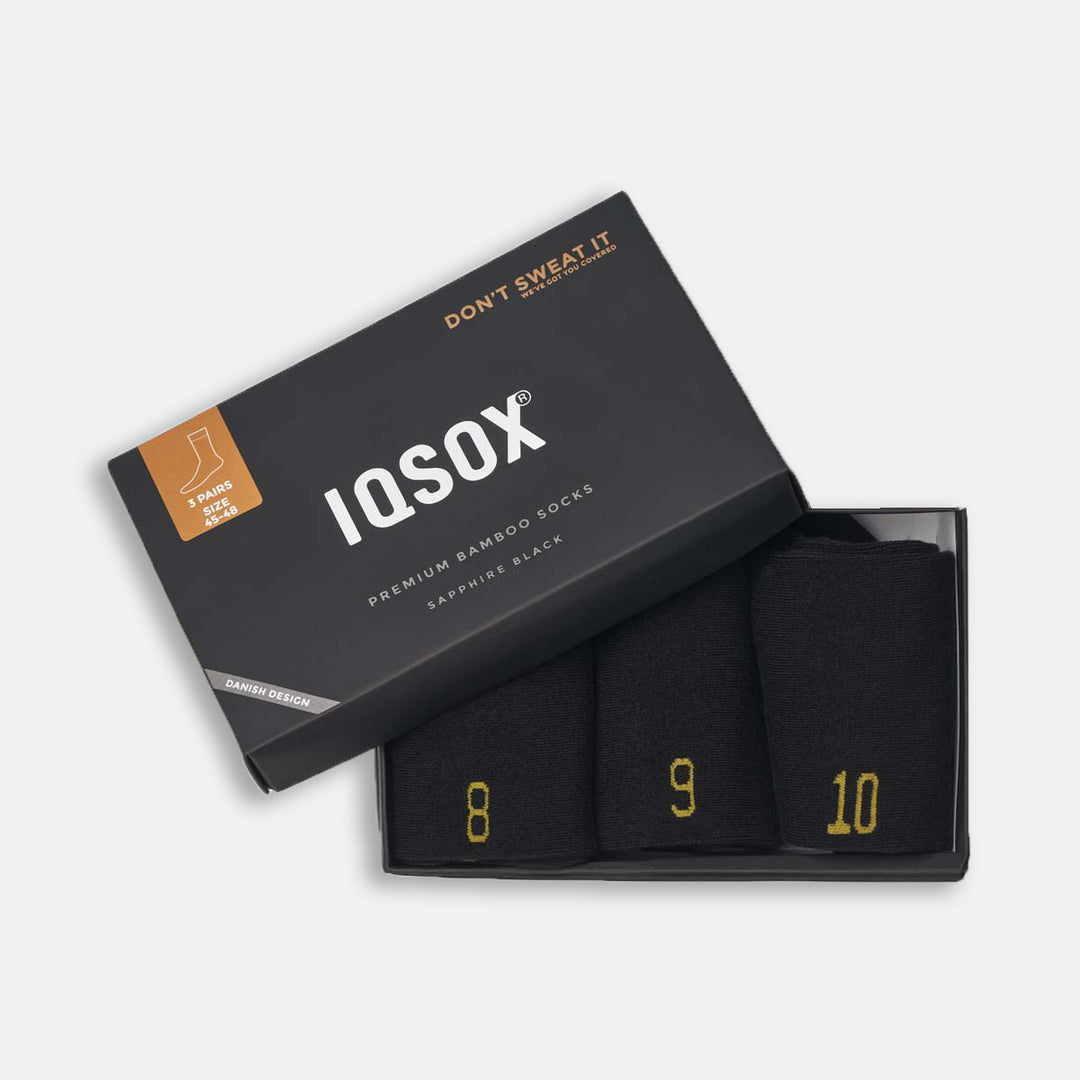 strømper i bambus i gaveæske fra Iq sox