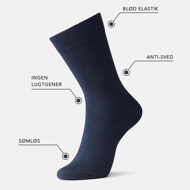 Bambusstrømper navy fra IQ sox