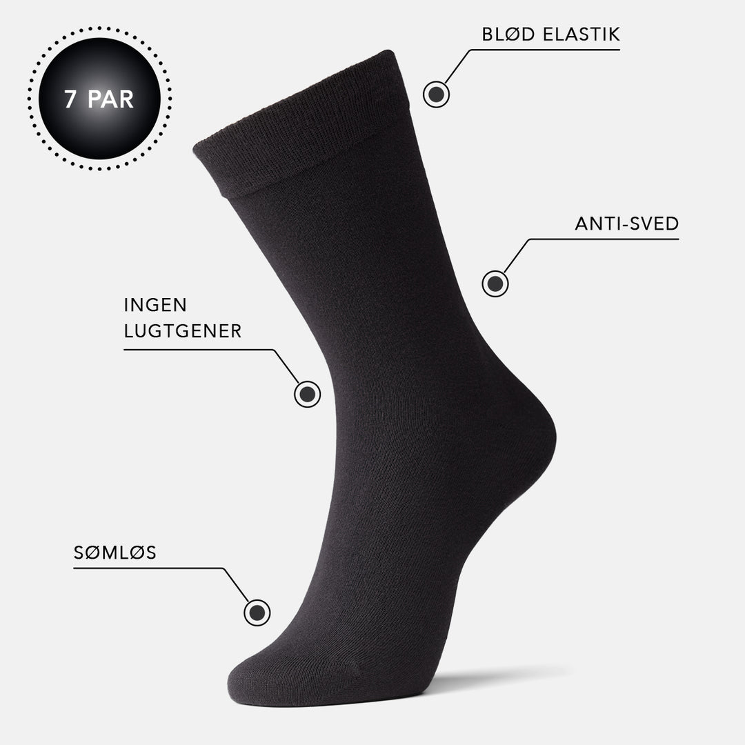 Premium bambusstrømper  fra IQ SOX sorte 