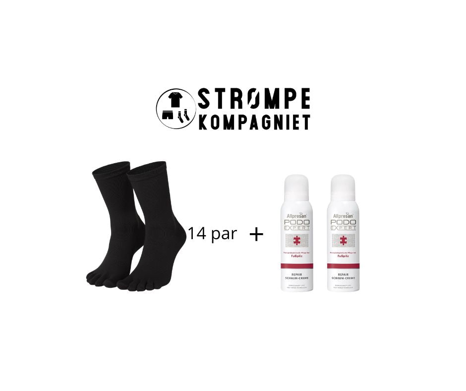 Tåsokker og creme der modvirker fodsvamp