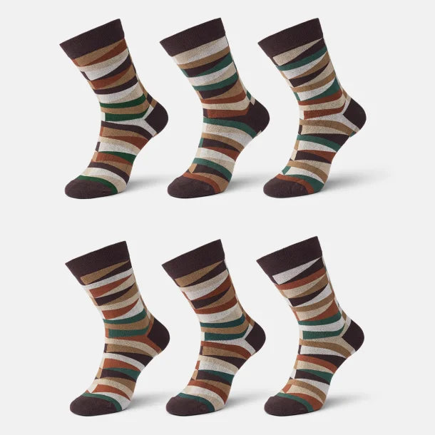 Farverige bambusstrømper