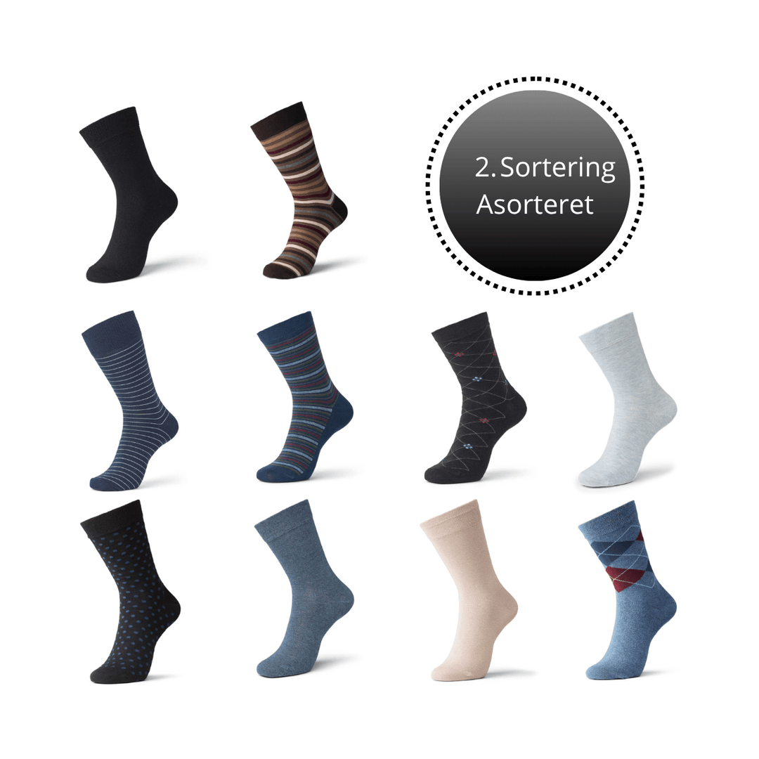 billige bambusstrømper fra IQ SOX - 10 pak